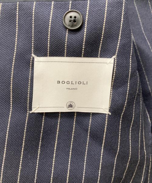 BOGLIOLI（ボリオリ）BOGLIOLI (ボリオリ) ウールソリッド3Bノープリーツスーツセットアップスーツ ネイビー サイズ:46の古着・服飾アイテム