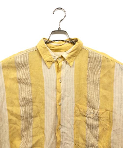 GOOUCH（グーチ）GOOUCH (グーチ) シルクリネンシャツ イエロー サイズ:Mの古着・服飾アイテム