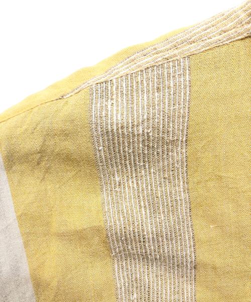 GOOUCH（グーチ）GOOUCH (グーチ) シルクリネンシャツ イエロー サイズ:Mの古着・服飾アイテム