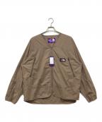 THE NORTHFACE PURPLELABELザ・ノースフェイス パープルレーベル）の古着「Nylon Ripstop Field Cardigan」｜ベージュ