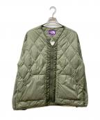 THE NORTHFACE PURPLELABELザ・ノースフェイス パープルレーベル）の古着「 Field Down Cardigan」｜カーキ