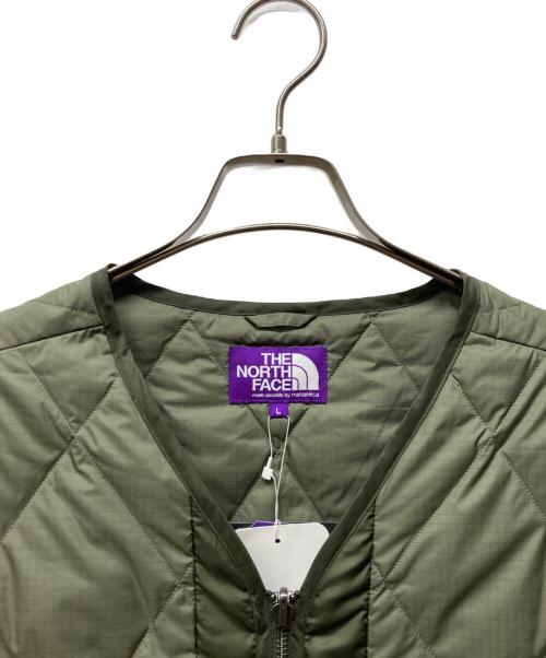 THE NORTHFACE PURPLELABEL（ザ・ノースフェイス パープルレーベル）THE NORTHFACE PURPLELABEL (ザ・ノースフェイス パープルレーベル)  Field Down Cardigan カーキ サイズ:L 未使用品の古着・服飾アイテム