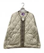 THE NORTHFACE PURPLELABELザ・ノースフェイス パープルレーベル）の古着「PLAS Field Down Cardigan」｜アイボリー