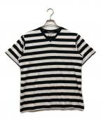n(n) by NUMBER (N)INEエヌエヌバイナンバーナイン）の古着「ボーダーTシャツ」｜ホワイト×ブラック