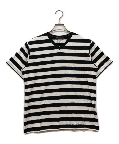 n(n) by NUMBER (N)INE（エヌエヌバイナンバーナイン）n(n) by NUMBER (N)INE (エヌエヌバイナンバーナイン) ボーダーTシャツ ホワイト×ブラック サイズ:3の古着・服飾アイテム
