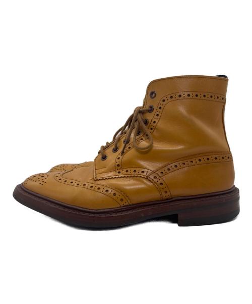 Tricker's（トリッカーズ）Tricker's (トリッカーズ) MALTON ウイングチップ カントリーブーツ ベージュ サイズ:9の古着・服飾アイテム