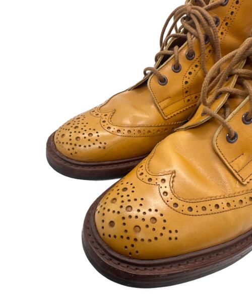 Tricker's（トリッカーズ）Tricker's (トリッカーズ) MALTON ウイングチップ カントリーブーツ ベージュ サイズ:9の古着・服飾アイテム