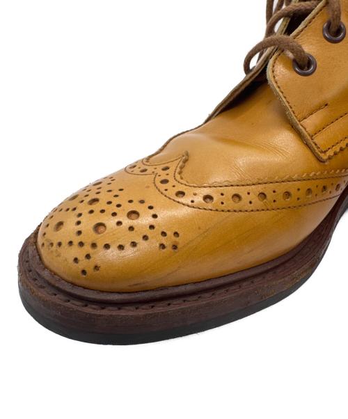 Tricker's（トリッカーズ）Tricker's (トリッカーズ) MALTON ウイングチップ カントリーブーツ ベージュ サイズ:9の古着・服飾アイテム