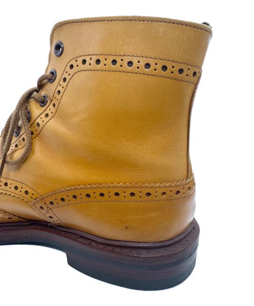 Tricker's（トリッカーズ）Tricker's (トリッカーズ) MALTON ウイングチップ カントリーブーツ ベージュ サイズ:9の古着・服飾アイテム