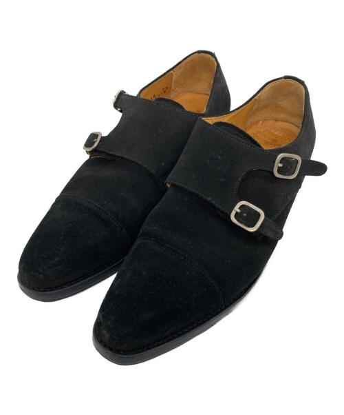 berwick（バーウィック）berwick (バーウィック) スエードダブルモンクストラップシューズ ブラック サイズ:25の古着・服飾アイテム