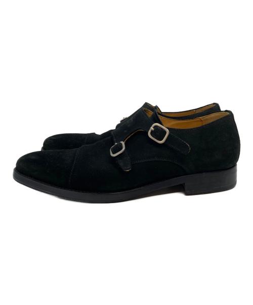 berwick（バーウィック）berwick (バーウィック) スエードダブルモンクストラップシューズ ブラック サイズ:25の古着・服飾アイテム