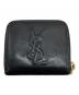 Yves Saint Laurent（イヴサンローラン）の古着「YSLロゴ 二つ折り財布 コンパクトウォレット」｜ブラック