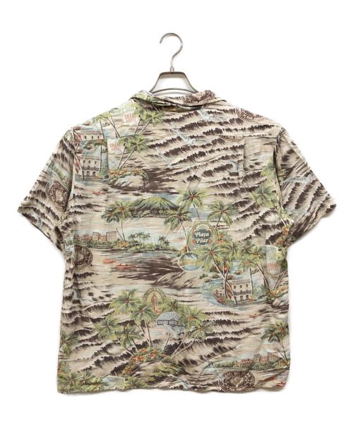 POLO RALPH LAUREN（ポロ・ラルフローレン）POLO RALPH LAUREN (ポロ・ラルフローレン) アロハシャツ ベージュ サイズ:Lの古着・服飾アイテム