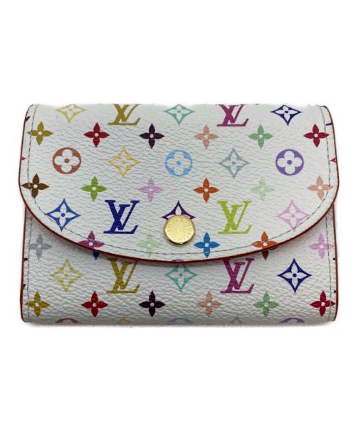 LOUIS VUITTON（ルイ ヴィトン）LOUIS VUITTON (ルイ ヴィトン) 村上隆 (ムラカミタカシ) コインケース ホワイトの古着・服飾アイテム
