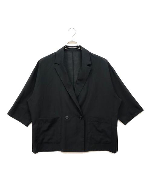 JOURNAL STANDARD relume（ジャーナルスタンダード レリューム）JOURNAL STANDARD relume (ジャーナルスタンダード レリューム) シアーテーラードジャケット ブラック サイズ:freeの古着・服飾アイテム