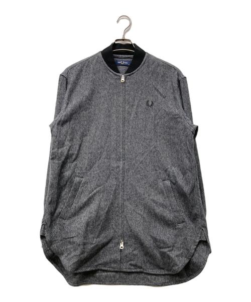FRED PERRY（フレッドペリー）FRED PERRY (フレッドペリー) ロゴ刺繍 BOMBER SHIRT グレー サイズ:Mの古着・服飾アイテム