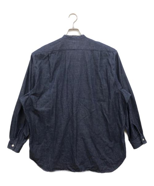 HAVERSACK（ハバーサック）HAVERSACK (ハバーサック) バンドカラーデニムシャツ インディゴ サイズ:Lの古着・服飾アイテム