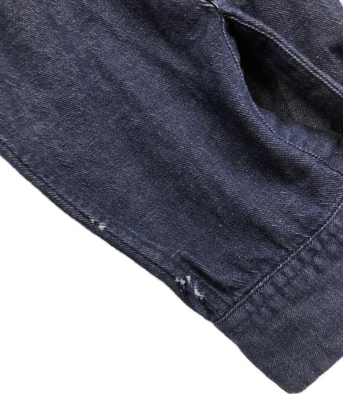 HAVERSACK（ハバーサック）HAVERSACK (ハバーサック) バンドカラーデニムシャツ インディゴ サイズ:Lの古着・服飾アイテム