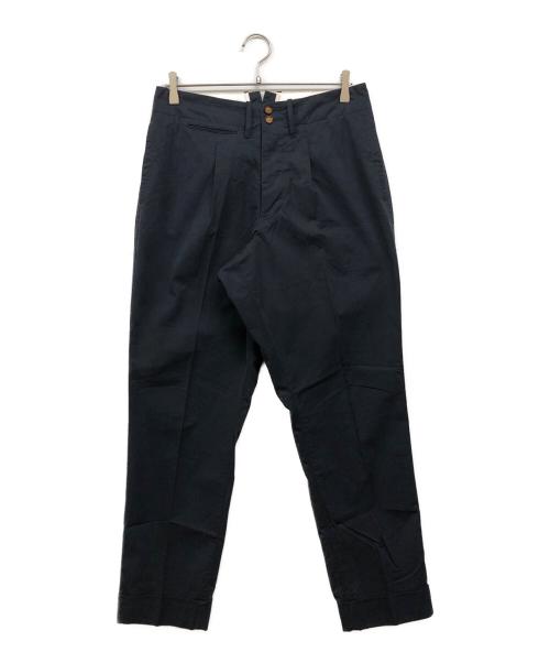HAVERSACK（ハバーサック）HAVERSACK (ハバーサック) センタープレスパンツ ネイビー サイズ:Mの古着・服飾アイテム