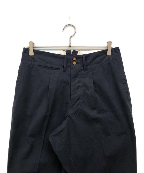 HAVERSACK（ハバーサック）HAVERSACK (ハバーサック) センタープレスパンツ ネイビー サイズ:Mの古着・服飾アイテム