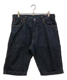 EVISU（エヴィス）の古着「デニムハーフパンツ」｜ネイビー