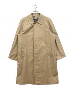バーバリー ステンカラーコート ライナー脱着　ブラウン LL フード 中古・古着通販】Burberry's (バーバリー) ライナー付きステンカラー