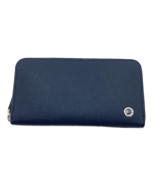 BVLGARI（ブルガリ）BVLGARI (ブルガリ) ラウンドジップ長財布 ネイビーの古着・服飾アイテム
