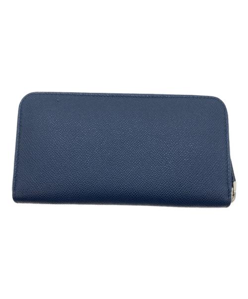 BVLGARI（ブルガリ）BVLGARI (ブルガリ) ラウンドジップ長財布 ネイビーの古着・服飾アイテム