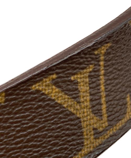 LOUIS VUITTON（ルイ ヴィトン）LOUIS VUITTON (ルイ ヴィトン) レザーベルト モノグラム サンチュールキャレ  ブラウンの古着・服飾アイテム
