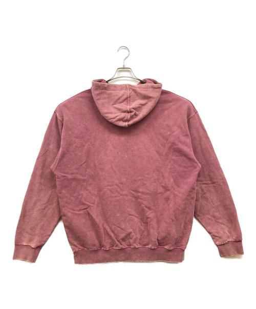 thisisneverthat（ディスイズネバーザット）thisisneverthat (ディスイズネバーザット) Washed Embroidery Hoodie ピンク サイズ:XLの古着・服飾アイテム