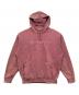 thisisneverthat（ディスイズネバーザット）の古着「Washed Embroidery Hoodie」｜ピンク