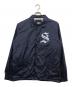stussy（ステューシー）の古着「ロゴプリントコーチジャケット」｜ネイビー