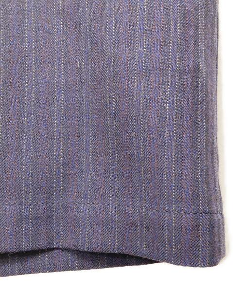 JUNYA WATANABE COMME des GARCONS（(ジュンヤワタナベ コムデギャルソン）JUNYA WATANABE COMME des GARCONS ((ジュンヤワタナベ コムデギャルソン) ストライプミニスカート ネイビー サイズ:Mの古着・服飾アイテム