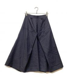 Vivienne Westwood RED LABEL（ヴィヴィアンウエストウッドレッドレーベル）の古着「チェック変形スカート」｜ネイビー