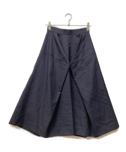 Vivienne Westwood RED LABEL（ヴィヴィアンウエストウッドレッドレーベル）Vivienne Westwood RED LABEL (ヴィヴィアンウエストウッドレッドレーベル) チェック変形スカート ネイビー サイズ:１の古着・服飾アイテム