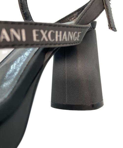 ARMANI EXCHANGE（アルマーニ エクスチェンジ）ARMANI EXCHANGE (アルマーニ エクスチェンジ) クロスストラップサンダル ブラック サイズ:23.5の古着・服飾アイテム