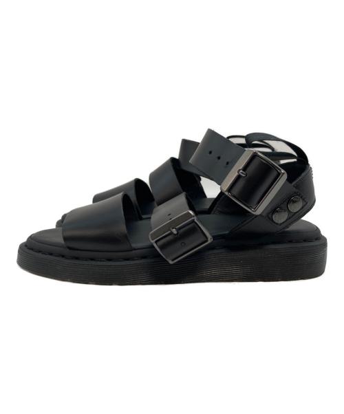 Dr.Martens（ドクターマーチン）Dr.Martens (ドクターマーチン) レザーストラップサンダル ブラック サイズ:24の古着・服飾アイテム