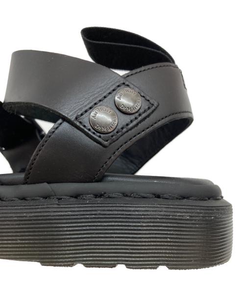 Dr.Martens（ドクターマーチン）Dr.Martens (ドクターマーチン) レザーストラップサンダル ブラック サイズ:24の古着・服飾アイテム