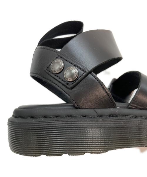 Dr.Martens（ドクターマーチン）Dr.Martens (ドクターマーチン) レザーストラップサンダル ブラック サイズ:24の古着・服飾アイテム