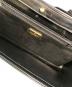 中古・古着 GIVENCHY (ジバンシィ) パイソンエナメルワンハンドルバッグ ブラック：15000円