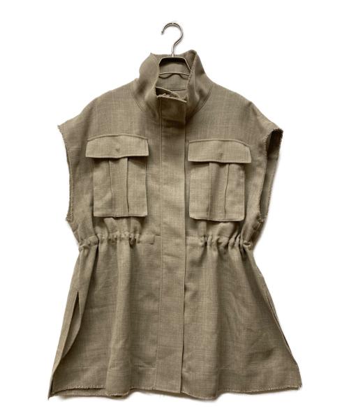 BABYLONE（バビロン）BABYLONE (バビロン) リネンライクミリタリージレ カーキ サイズ:FREEの古着・服飾アイテム