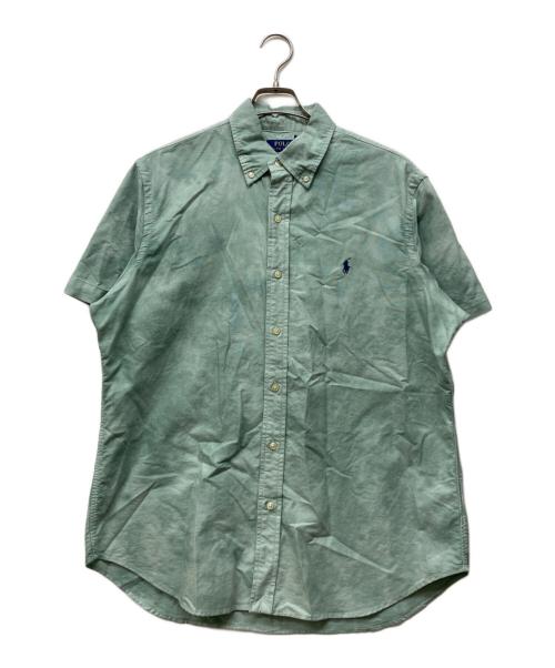POLO RALPH LAUREN（ポロ・ラルフローレン）POLO RALPH LAUREN (ポロ・ラルフローレン) タイダイ染め風 classic fit 半袖シャツ グリーン サイズ:Lの古着・服飾アイテム