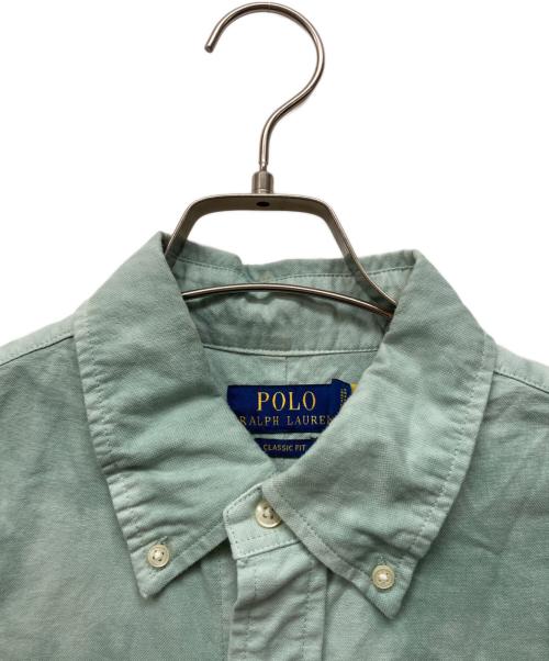 POLO RALPH LAUREN（ポロ・ラルフローレン）POLO RALPH LAUREN (ポロ・ラルフローレン) タイダイ染め風 classic fit 半袖シャツ グリーン サイズ:Lの古着・服飾アイテム