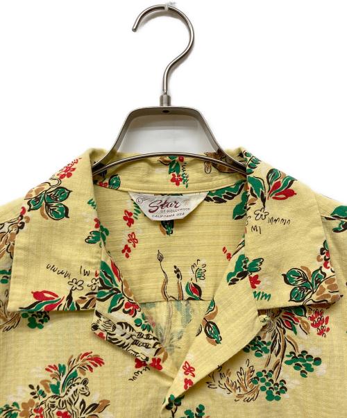 Star OF HOLLYWOOD（スターオブハリウッド）STAR OF HOLLYWOOD (スターオブハリウッド) 半袖シャツ イエロー サイズ:Lの古着・服飾アイテム