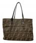 FENDI (フェンディ) ズッカ柄ハンドバッグ ブラウン：45000円
