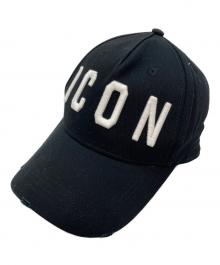 DSQUARED2（ディースクエアード）の古着「ICONキャップ」｜ブラック