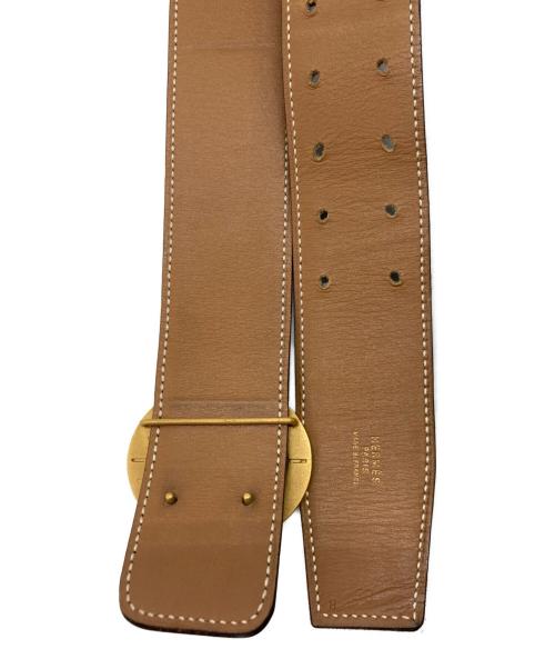 HERMES（エルメス）HERMES (エルメス) ホースバックルベルト ブラックの古着・服飾アイテム