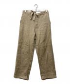 NIGEL CABOURNナイジェルケーボン）の古着「FRENCH LINEN HOSPITAL PANTS」｜ベージュ