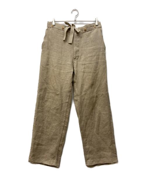 NIGEL CABOURN（ナイジェルケーボン）NIGEL CABOURN (ナイジェルケーボン) FRENCH LINEN HOSPITAL PANTS ベージュ サイズ:W32の古着・服飾アイテム