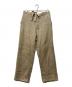 NIGEL CABOURN（ナイジェルケーボン）の古着「FRENCH LINEN HOSPITAL PANTS」｜ベージュ